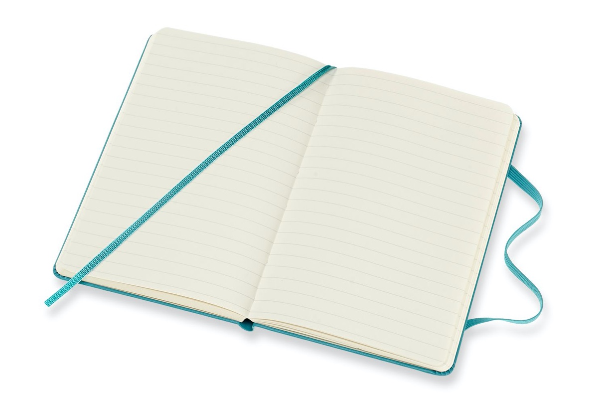 Een Moleskine Ruled Hard Cover Notebook Pocket Reef Blue koop je bij Moleskine.nl